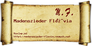 Madenszieder Flávia névjegykártya